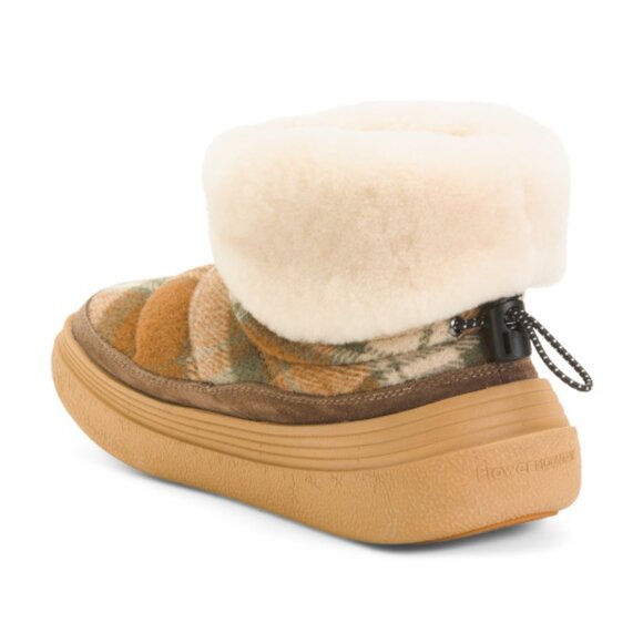 NEW FLOWER MOUNTAIN Wool Shearling Fami Mid Winter Boots unisex 1125 13t7 - Picture 4 of 11